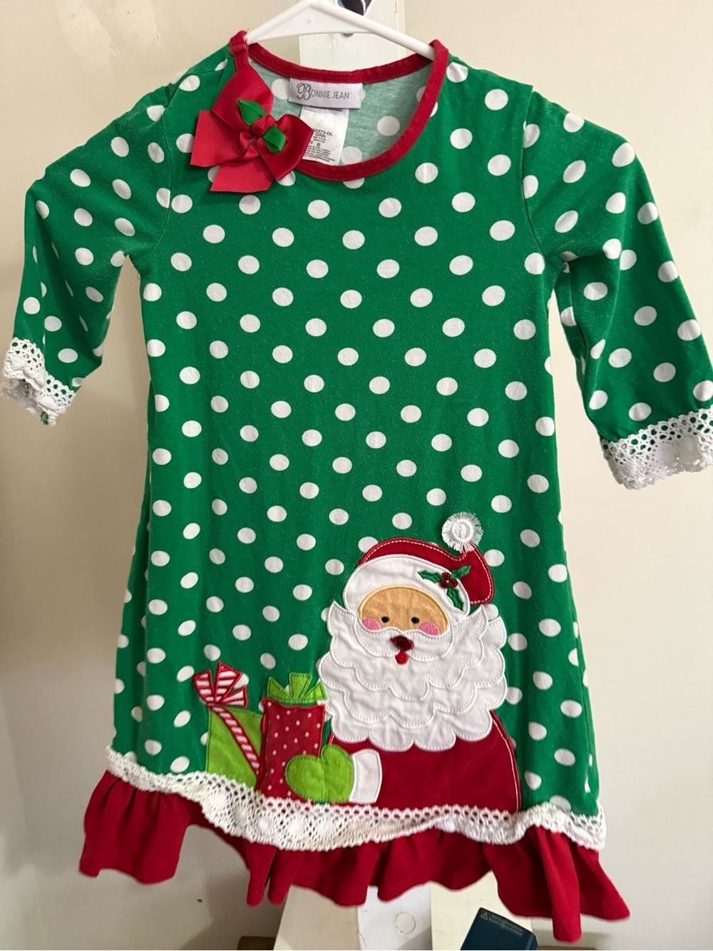 Bonnie Jean Santa Christmas Dress